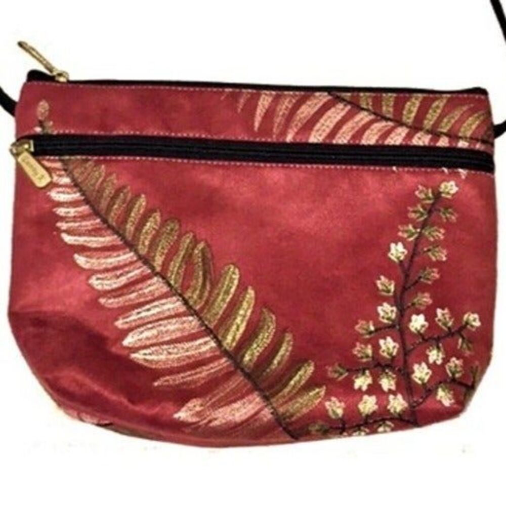 Danny K Fern Asian Inspired Design Crossbody Bag